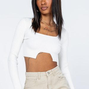 Loreta Long Sleeve Top White