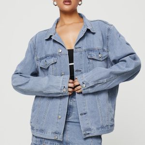 Western Denim Jacket Pale Blue