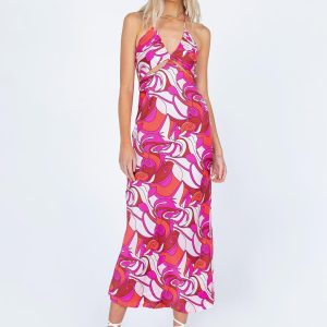 Tatiana Maxi Dress Pink Multi