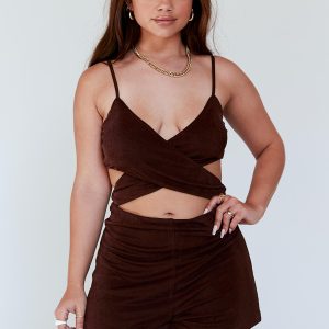 Hawthorne Romper Brown