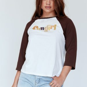 Motel Nexo Tee Cowgirl Brown