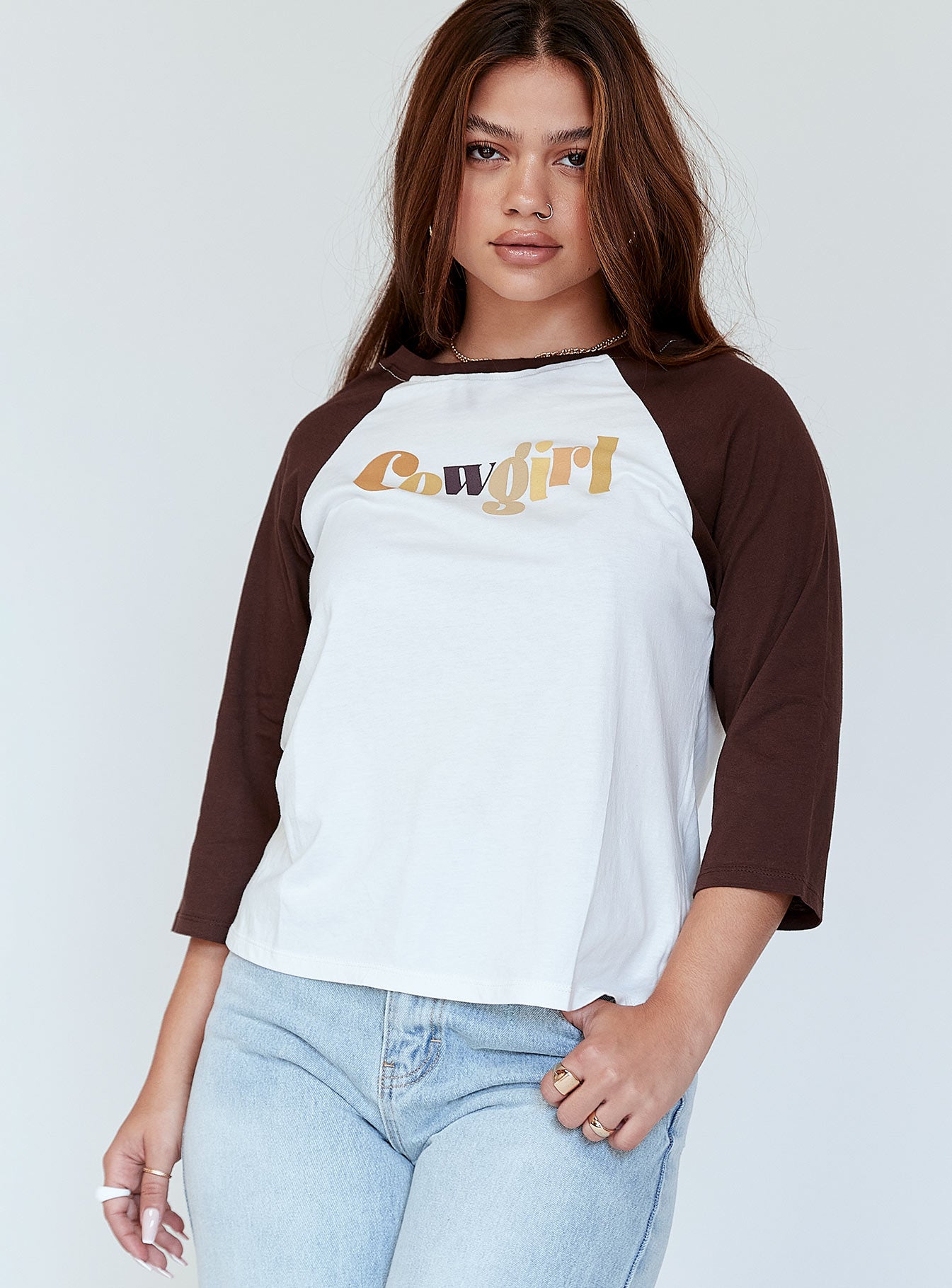 Motel Nexo Tee Cowgirl Brown