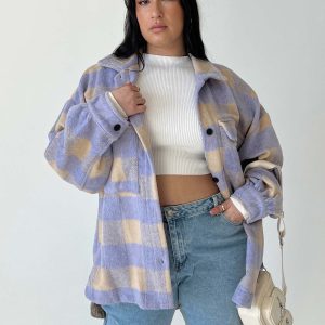 Keelee Jacket Purple Curve