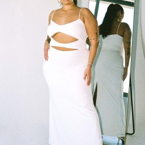 Maci Maxi Dress White Curve