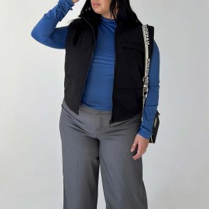 Kirby Puffer Vest Black Curve