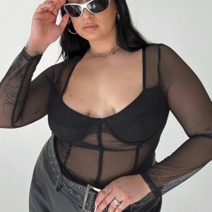 Leonie Bodysuit Black Curve