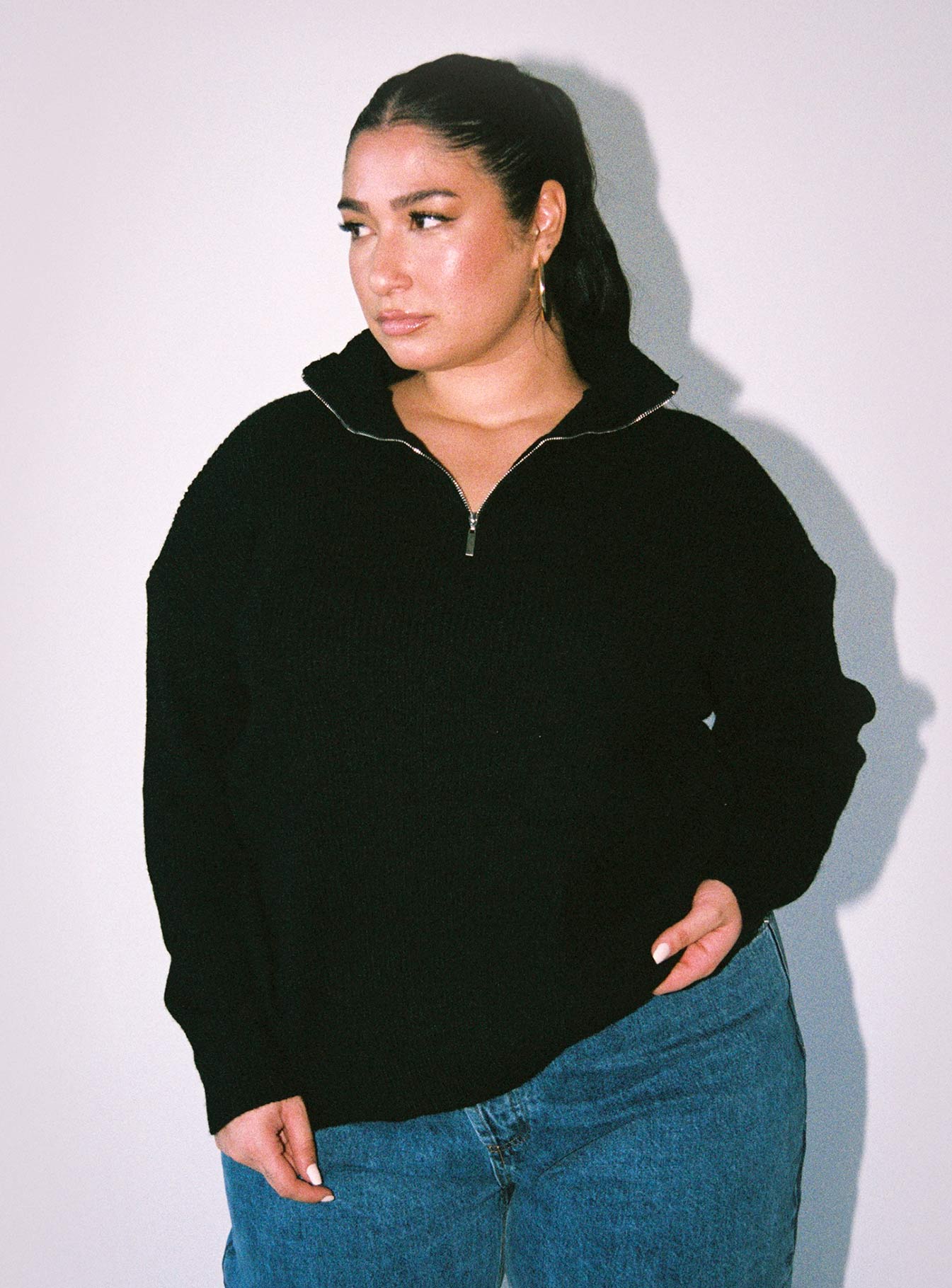 Bessy Knit Sweater Black Curve - Image 5