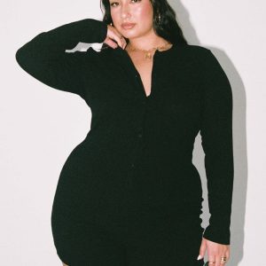The Maxine Romper Black Curve