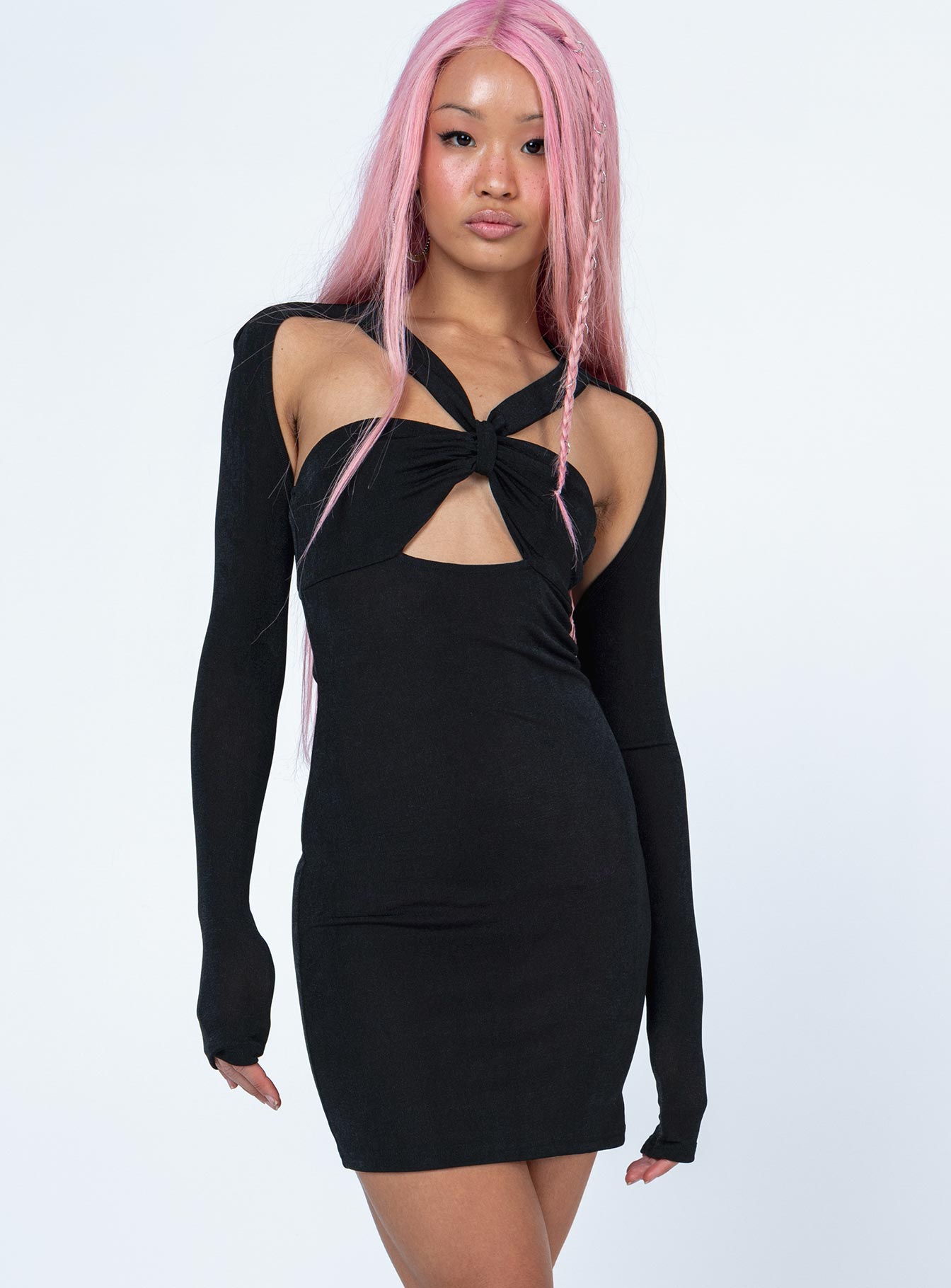 Giovanni Mini Dress Black - Image 3