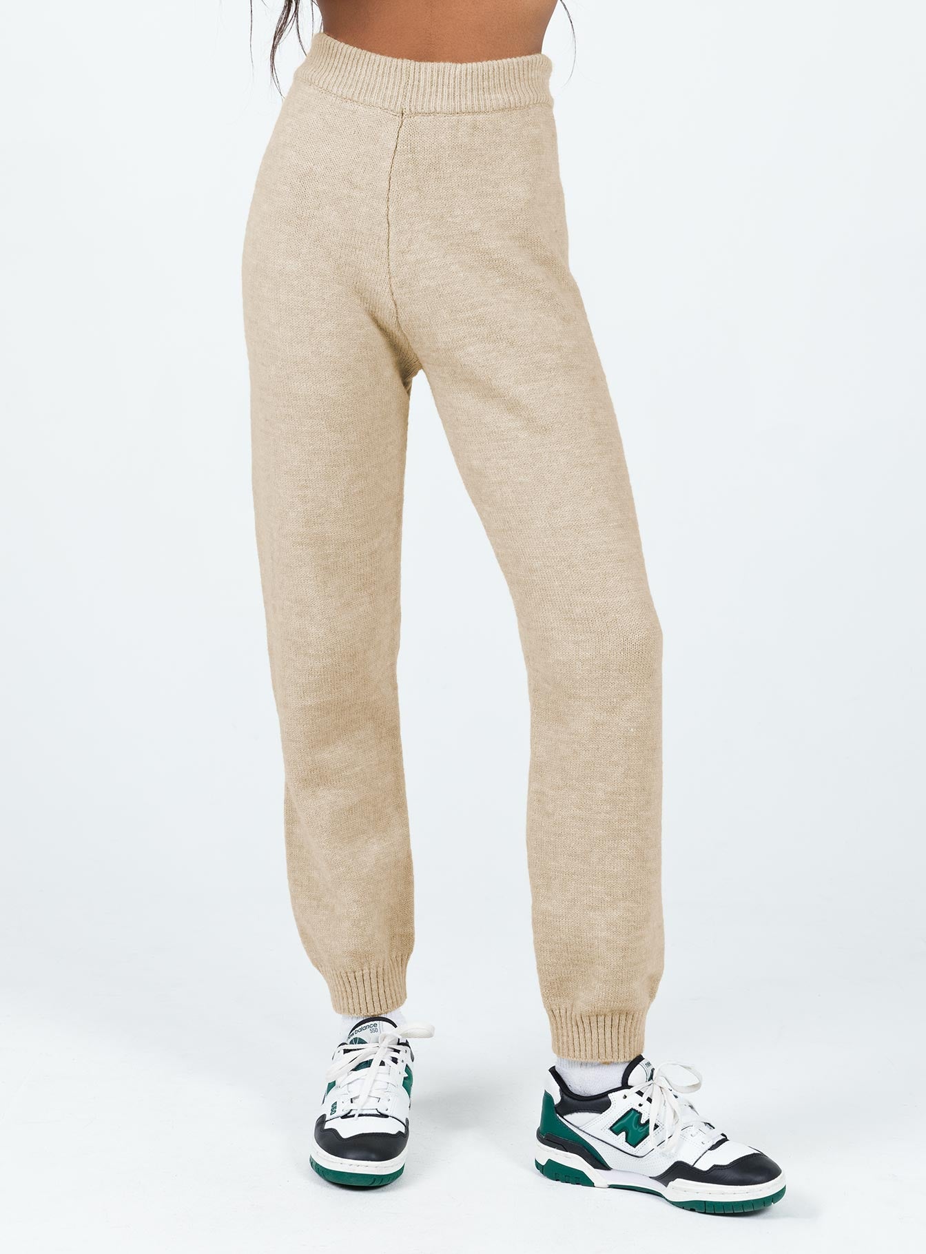 Waite Knit Pants Beige - Image 2