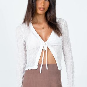 Marcos Long Sleeve Top White