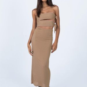 Catherine Maxi Dress Brown