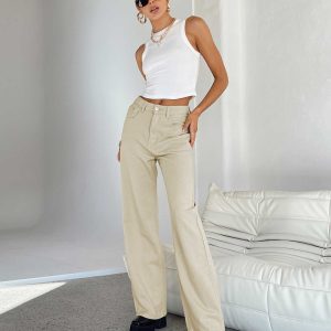 Milford Wide Leg Jean Denim Stone