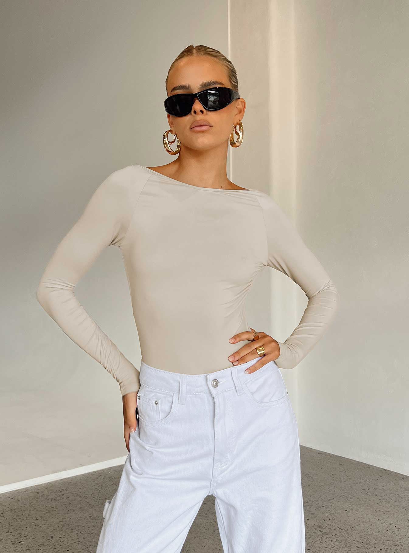 Gatewood Long Sleeve Bodysuit Bone - Image 3