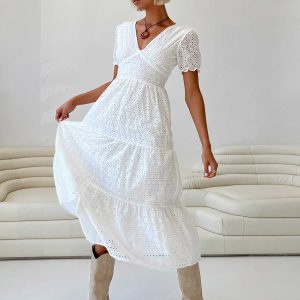 Durna Maxi Dress White