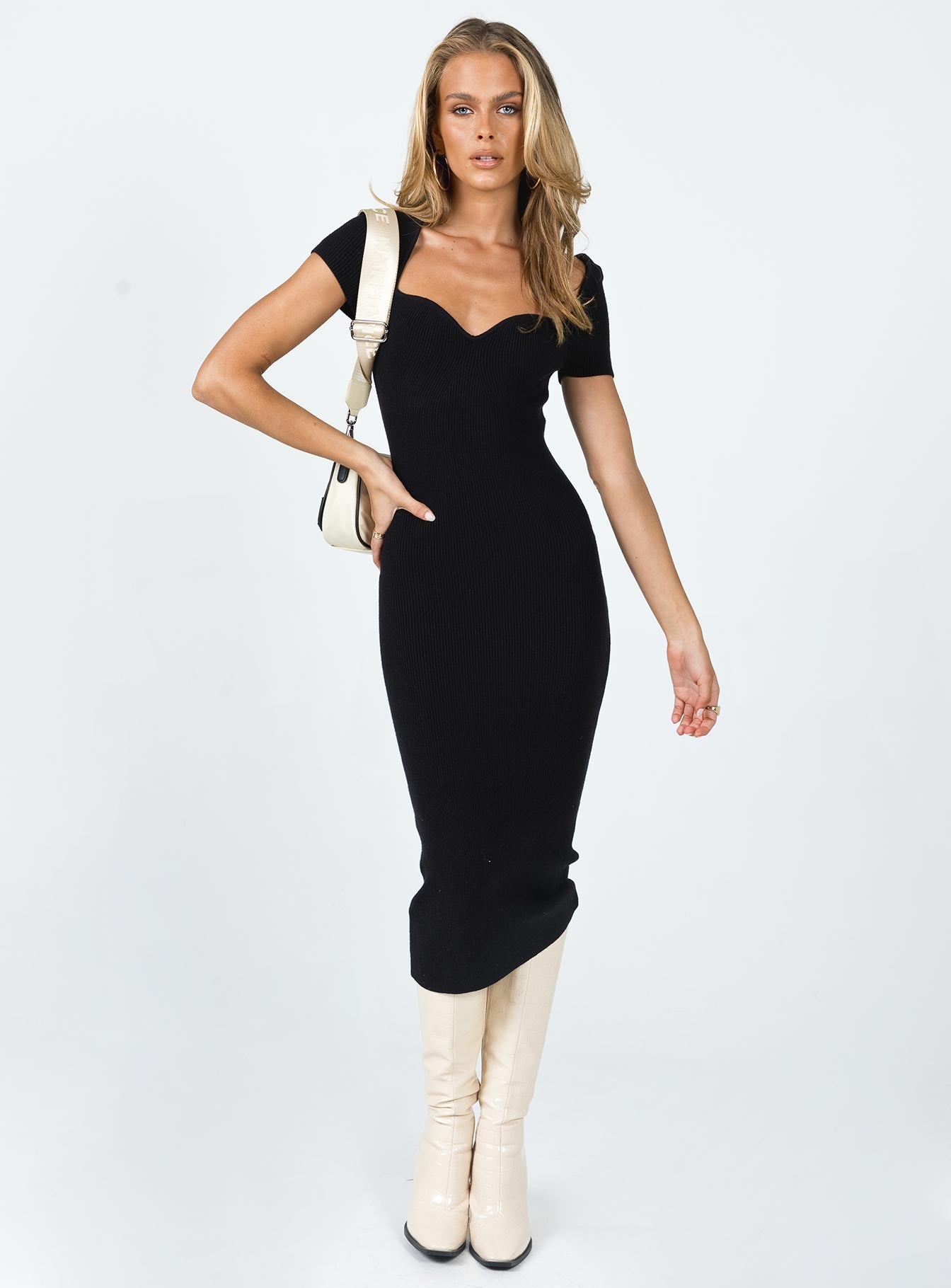Ellisen Midi Dress Black - Image 2