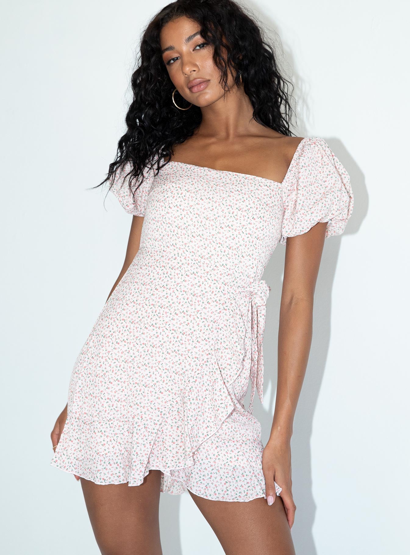 Annie Mini Dress Pink - Image 7