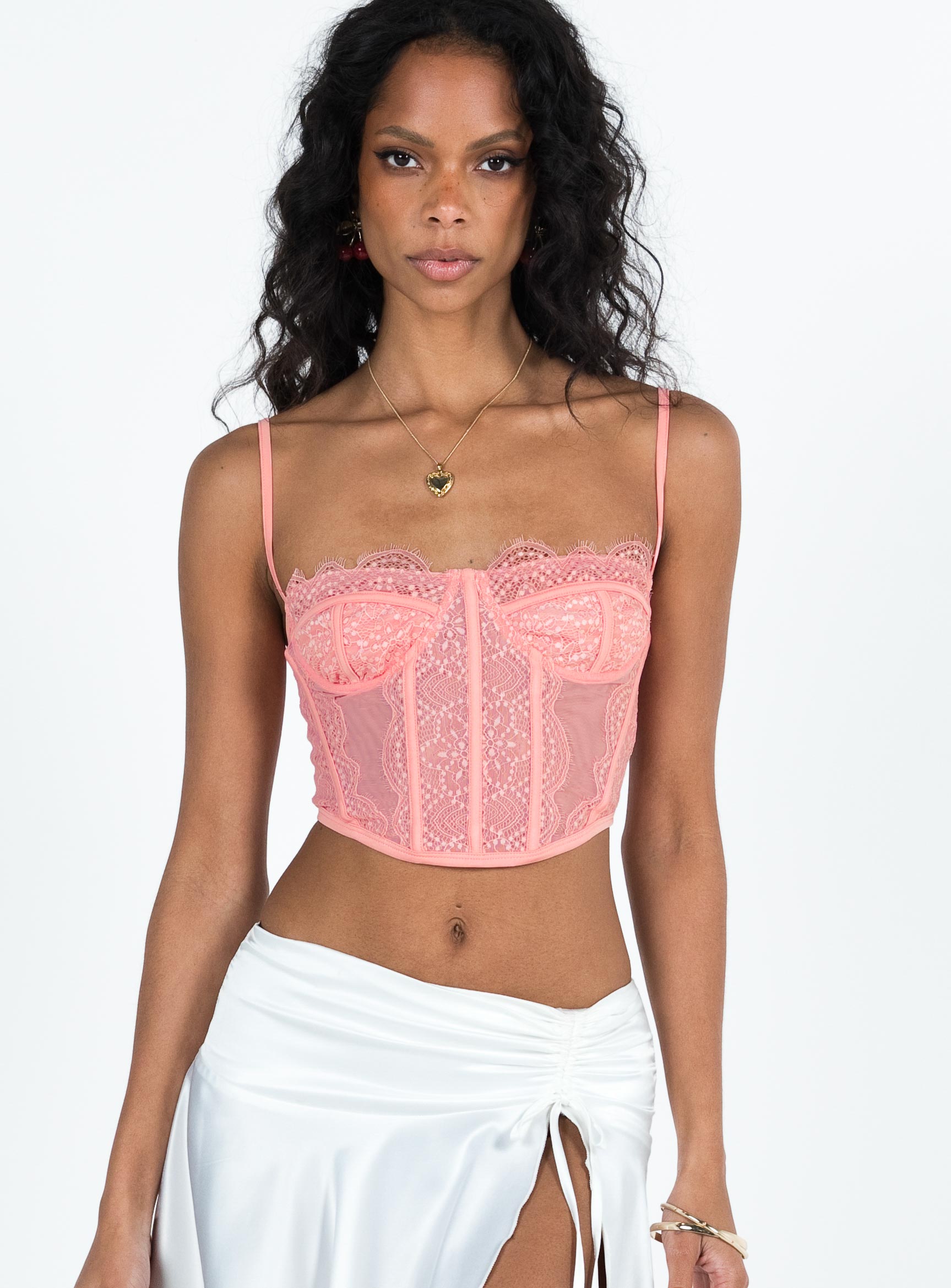 Chaz Corset Top Pink - Image 2