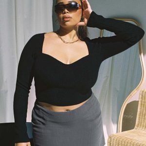 Selby Mini Skirt Grey Curve