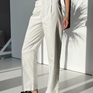 Titius Pants Solid White