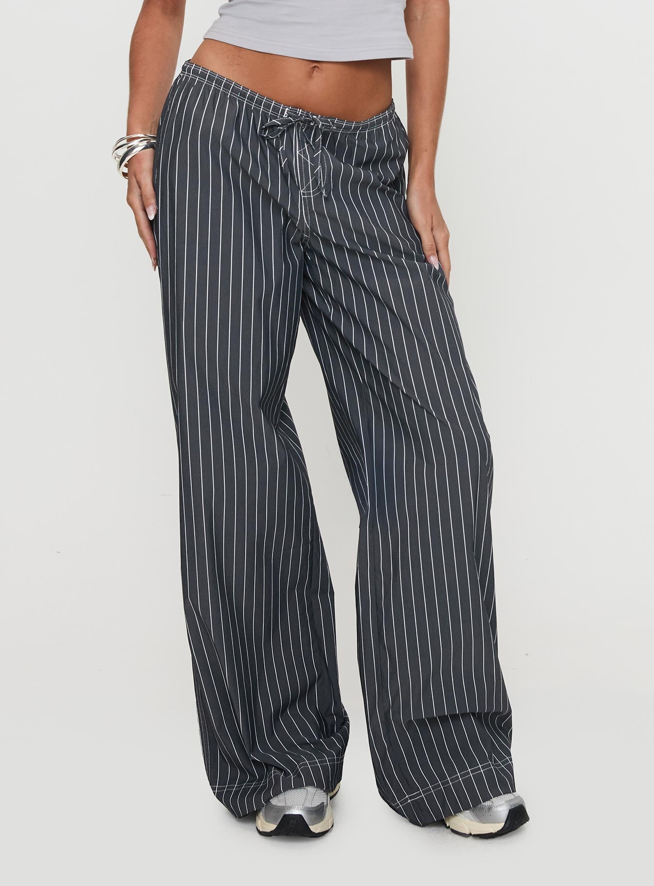 Terrance Baggy Pant Grey Stripe - Image 2