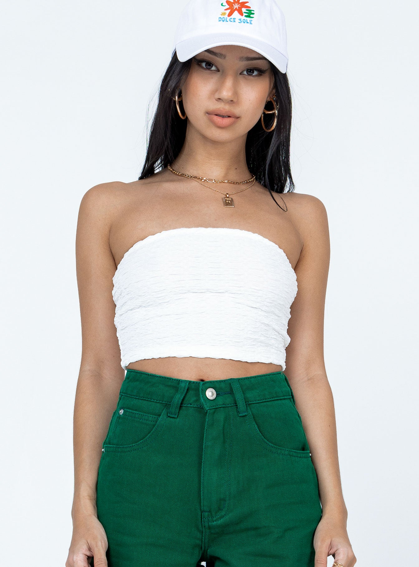 Brae Strapless Top White - Image 2