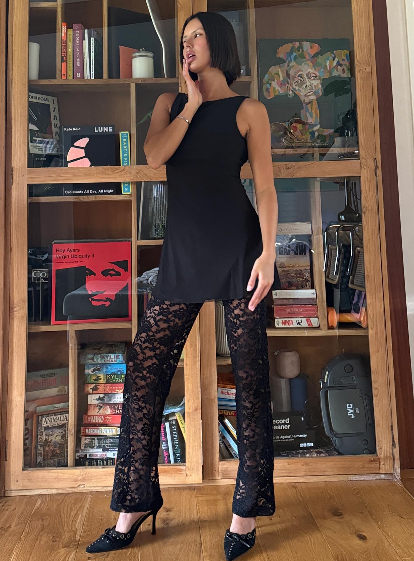 Peru Lace Pants Black - Image 15