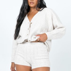 Susie Knit Shorts Beige