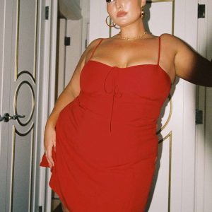 Dare Devil Mini Dress Red Curve