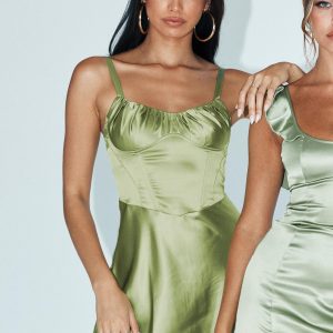 Stanton Corset Mini Dress Sage