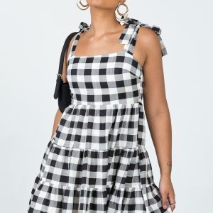 Rae Mini Dress Black / White