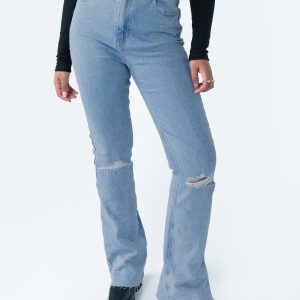 Mish High Rise Flare Jean Denim