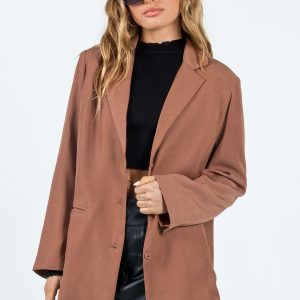 Albert Relaxed Blazer Brown