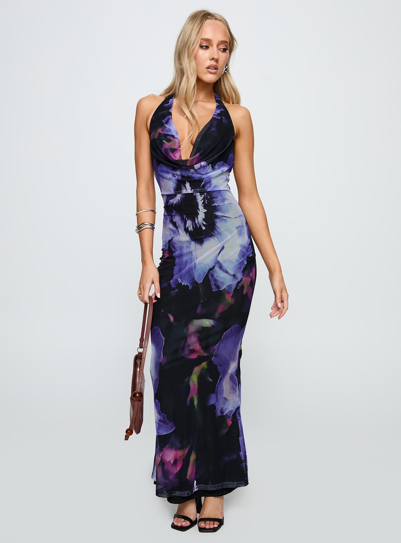 Bittersuite Cowl Maxi Dress Black - Image 2