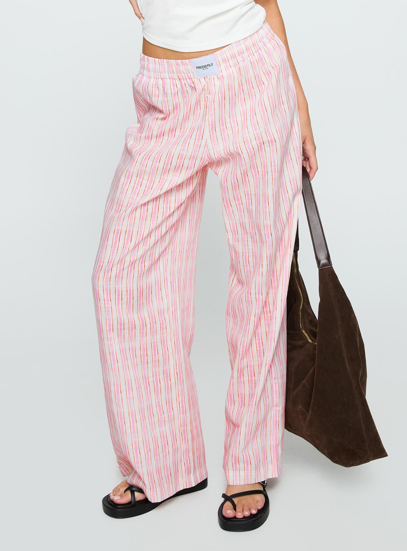 Beach House Pants Pink Stripe - Image 2