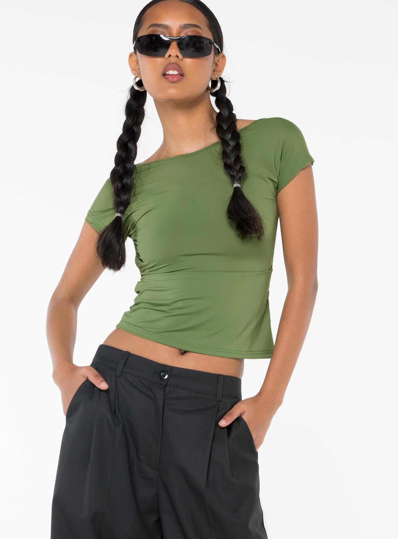Rosalinda Top Olive - Image 2