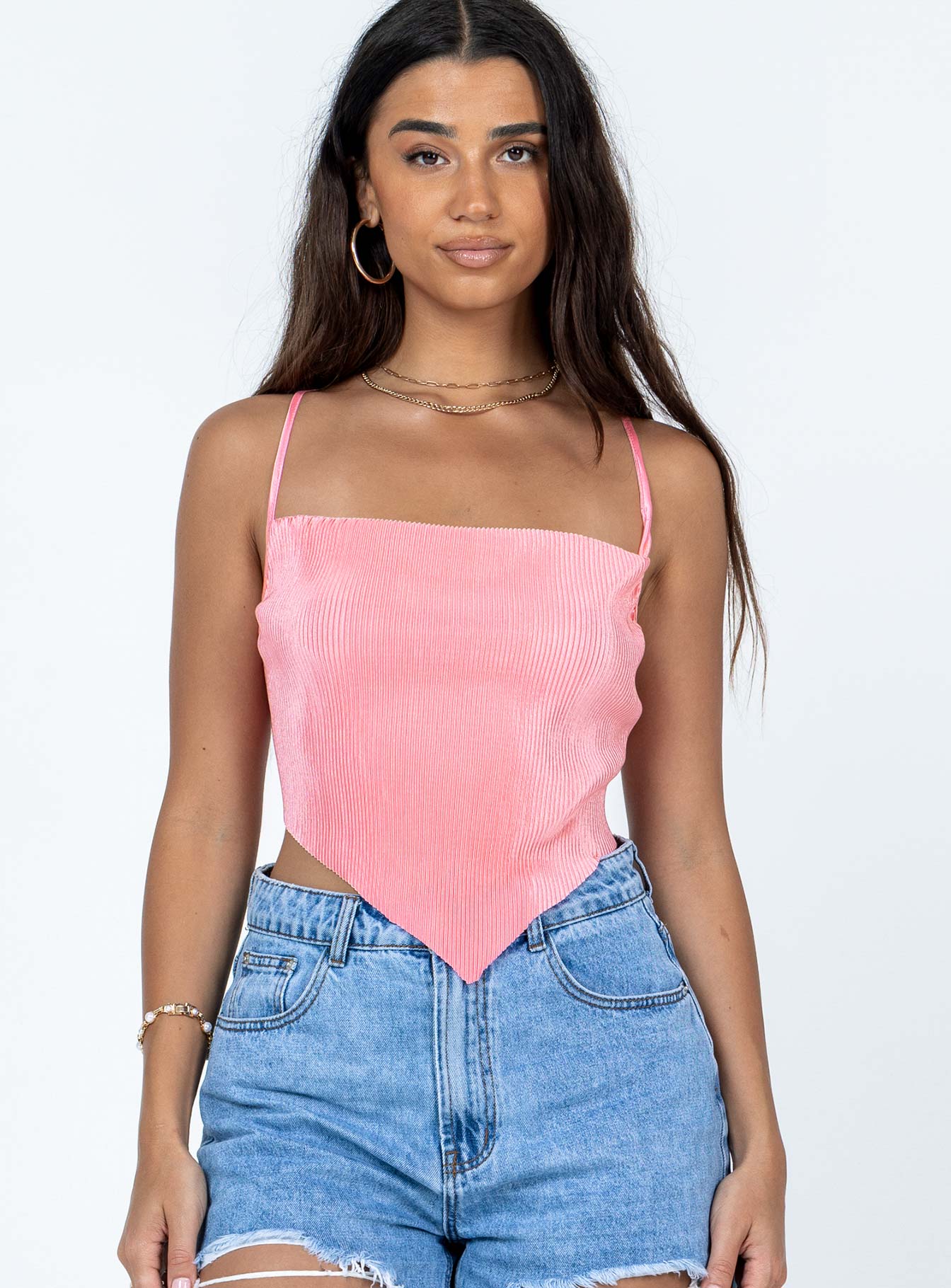 Julia Plisse Top Pink - Image 2