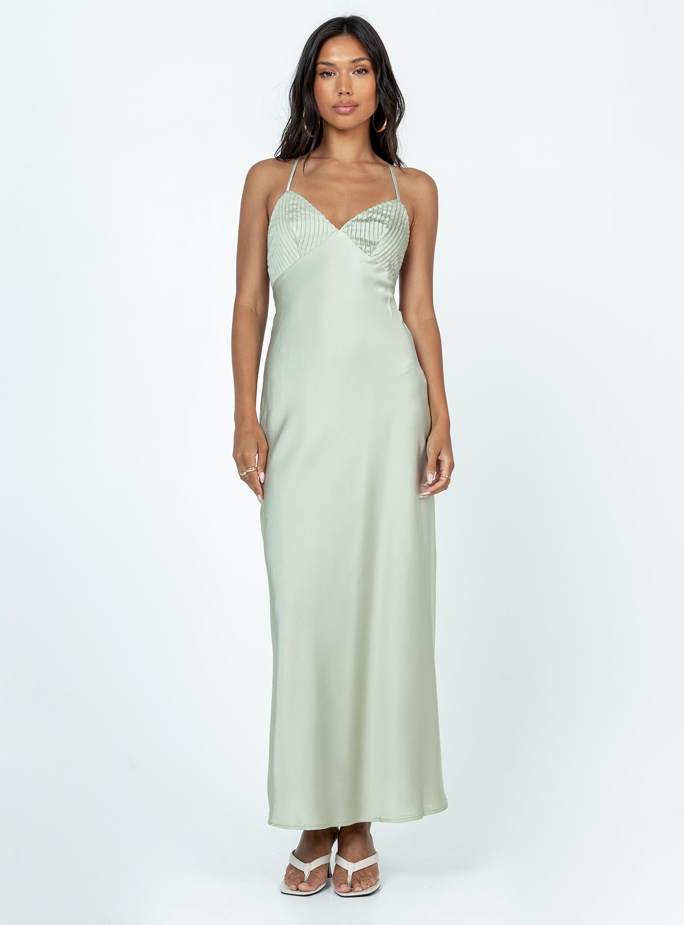 Dennings Maxi Dress Sage - Image 2
