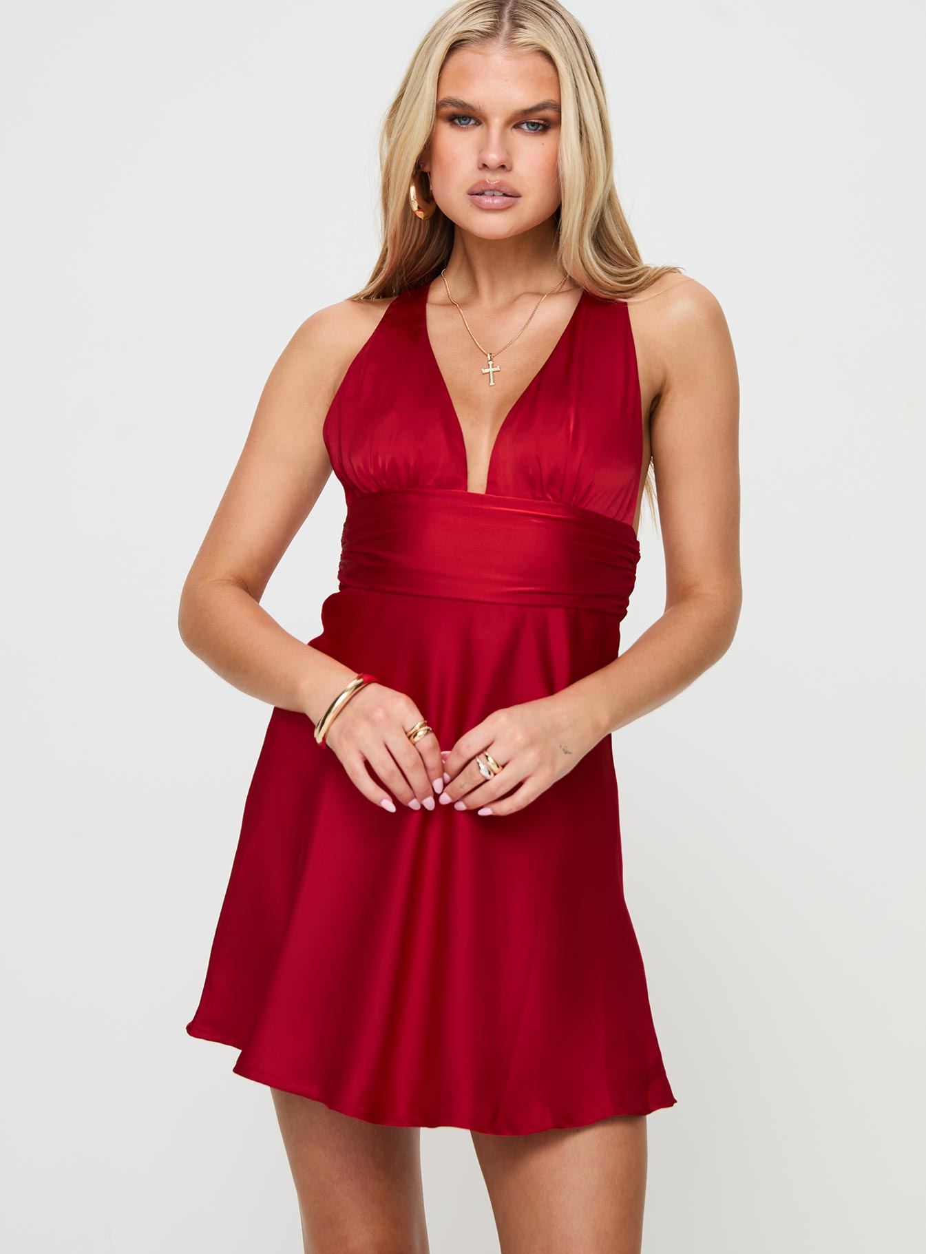 Patricio Mini Dress Red - Image 2