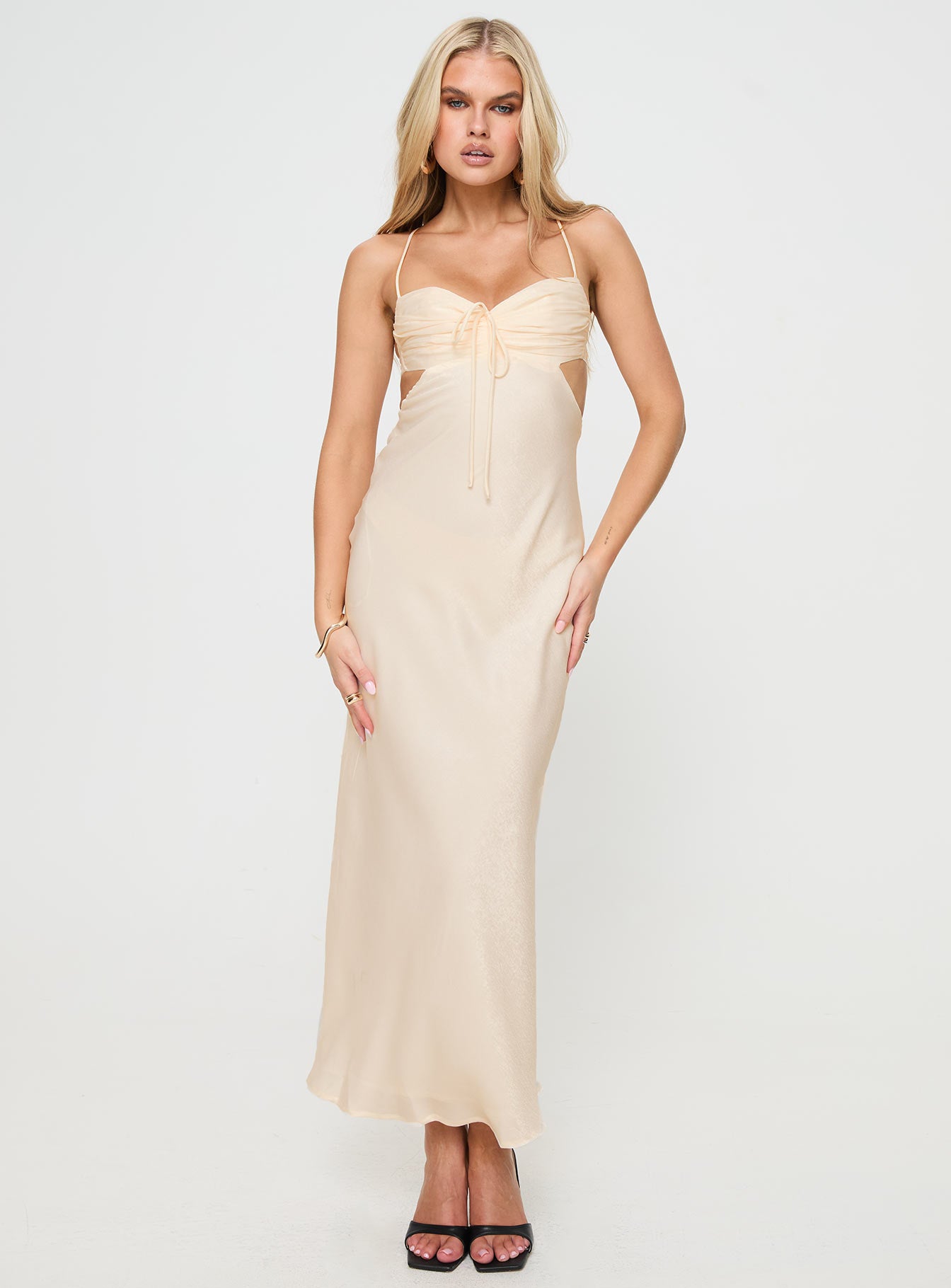 Durand Maxi Dress Cream - Image 2
