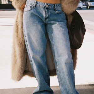 Sabryna Low Rise Straight Leg Jeans Blue