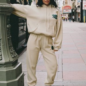 Princess Polly Track Pants Bubble Text Stone / Slate