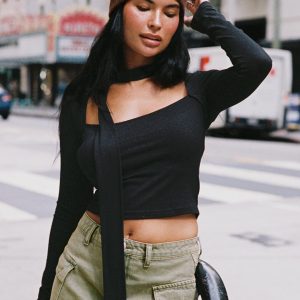 Luri Long Sleeve Top Black