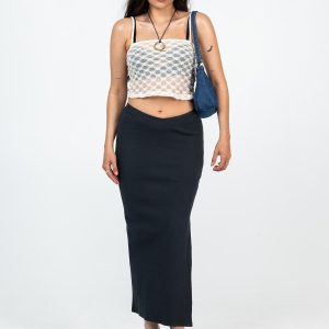 Abigail Midi Skirt Black Petite