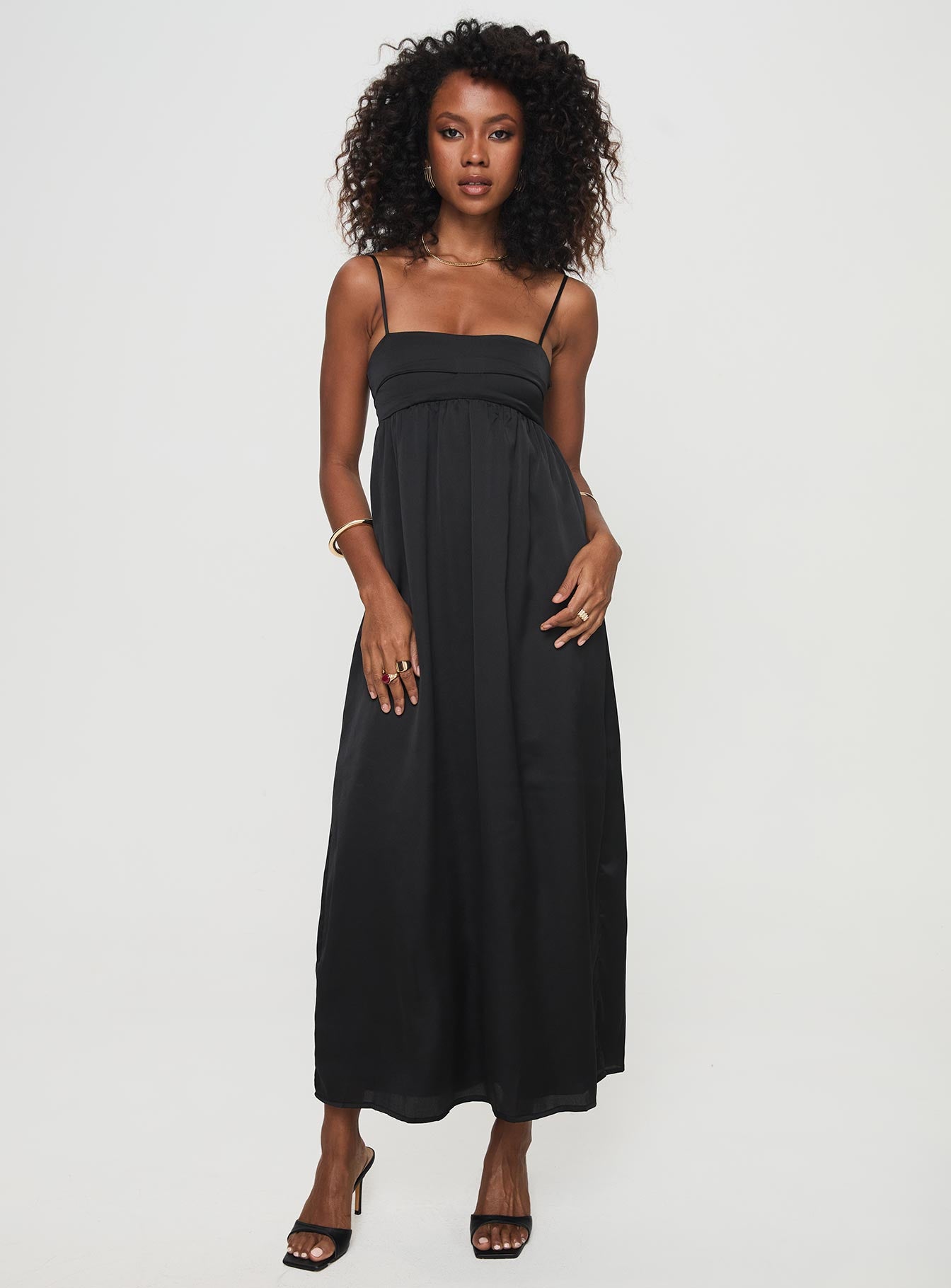 Ortega Maxi Dress Black - Image 2