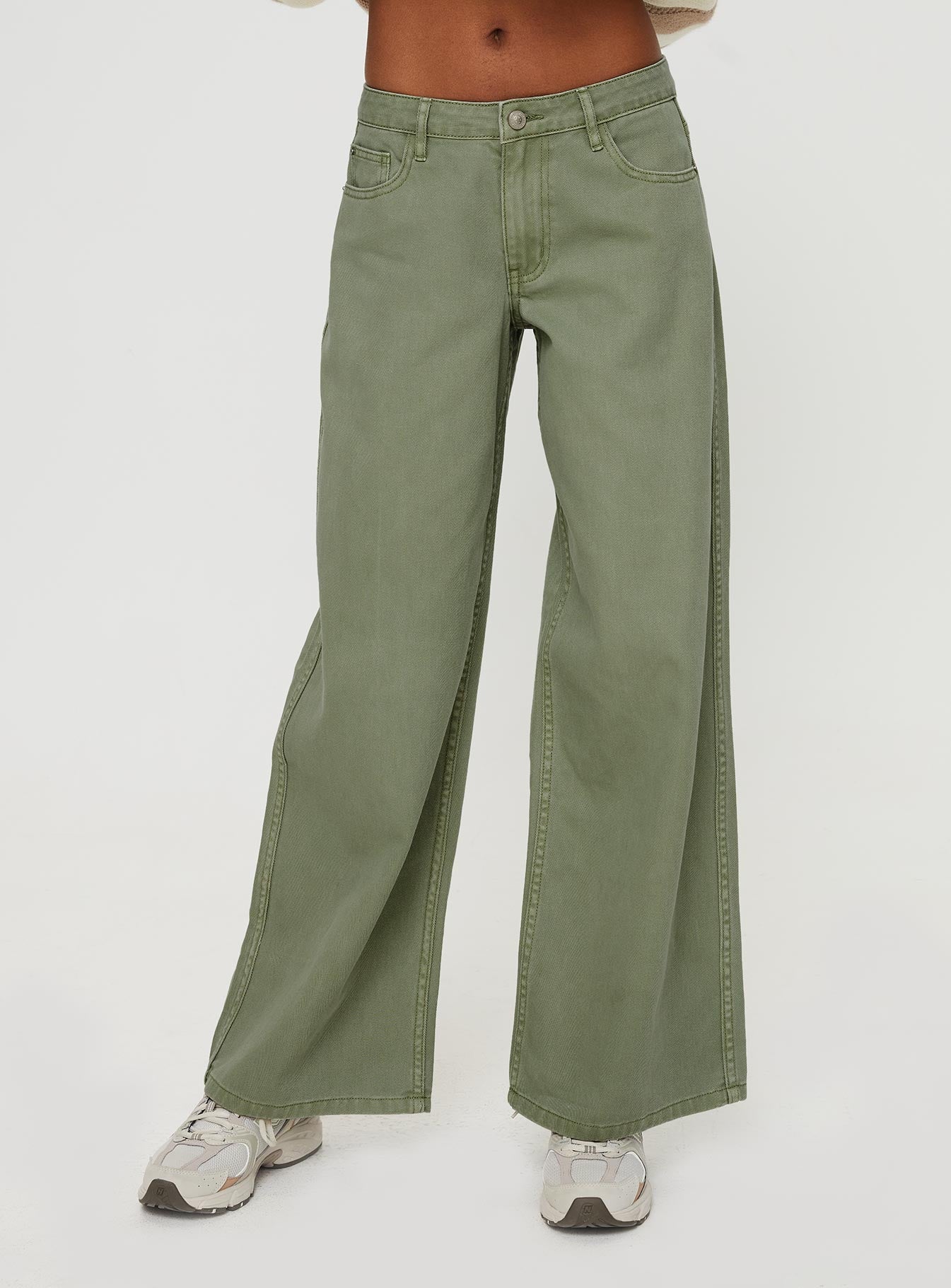Ramos Low Rise Denim Jeans Sage - Image 2