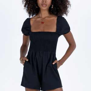 Maimie Romper Black