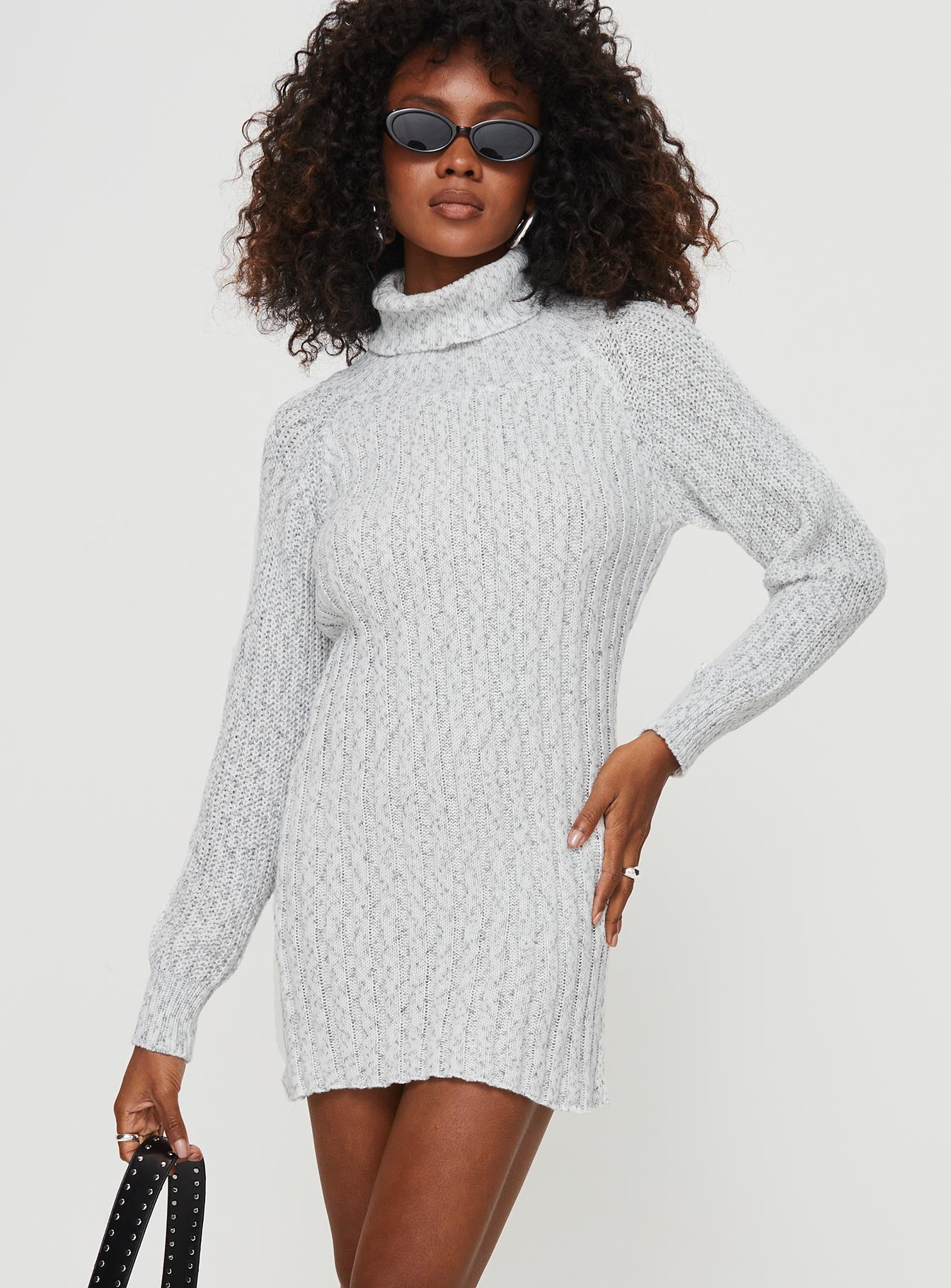 Barrish Sweater Mini Dress Grey - Image 2