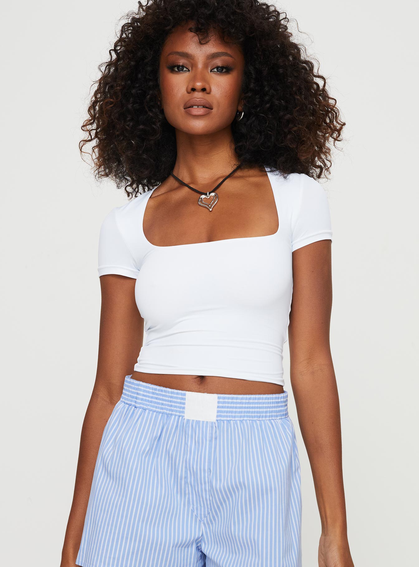 Back In Time Short Sleeve Top White - Image 2