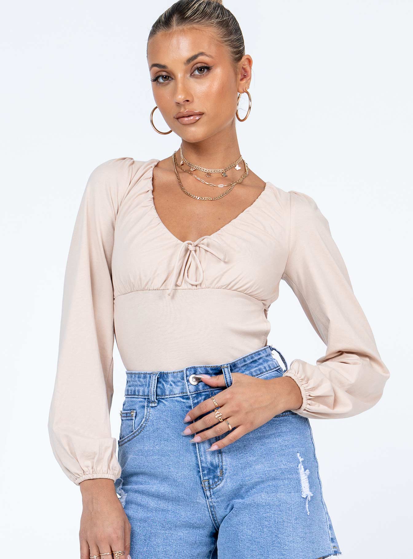 Patsy Bodysuit Beige